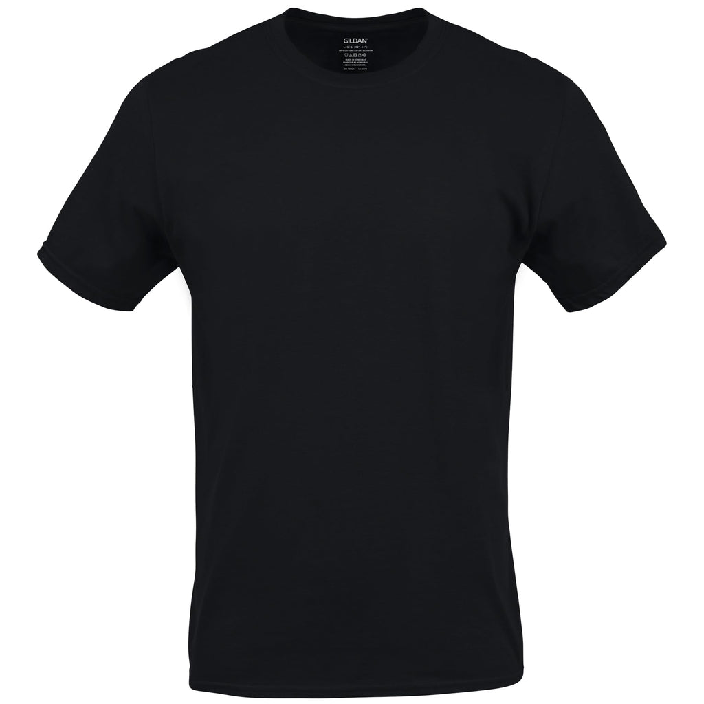 Gildan Men's Crew T-Shirts, Multipack, Style G1100, Black/Sport Grey/Charcoal (5-Pack), X-Large