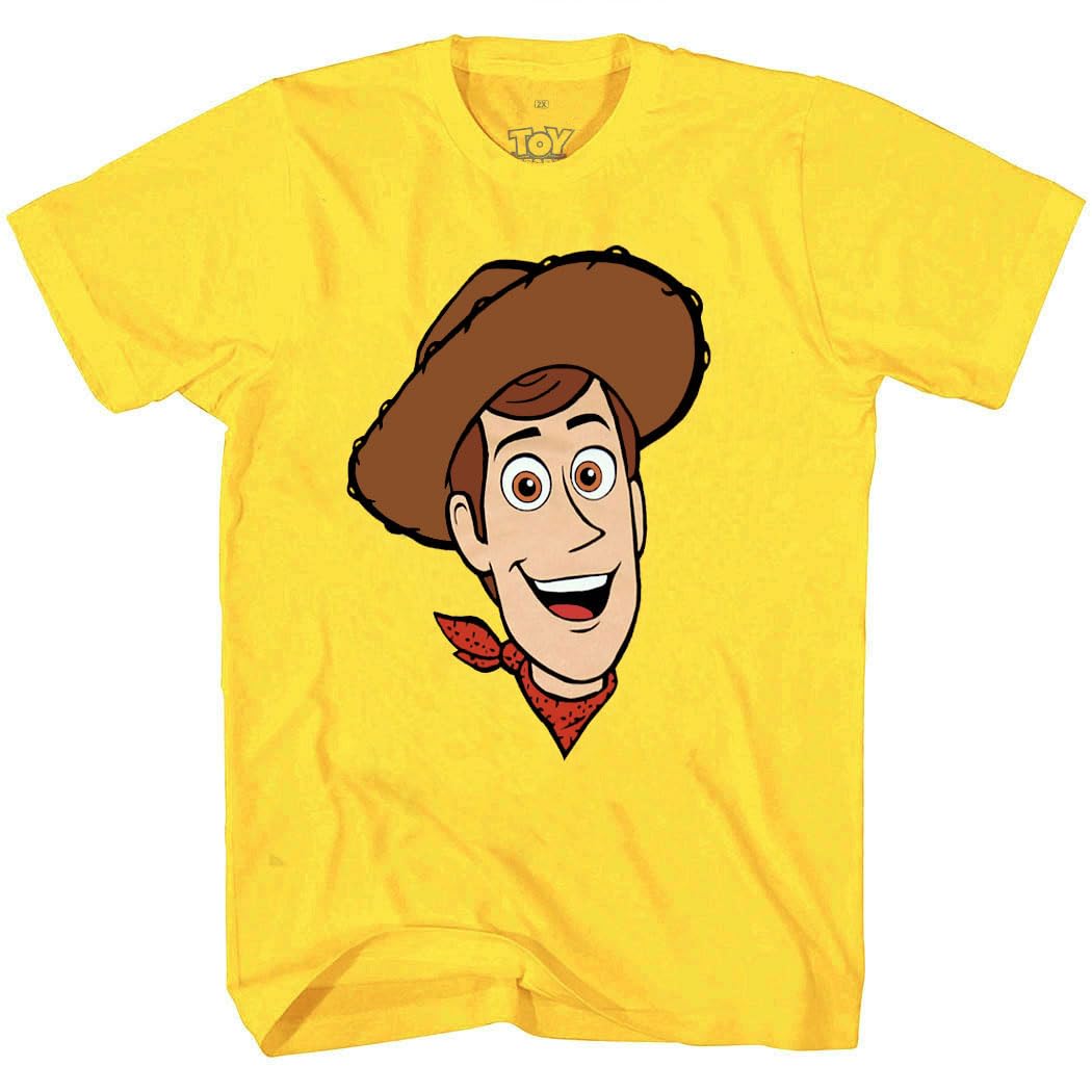 Toys Story Woody Sheriff Face Costume T-Shirt (Small)