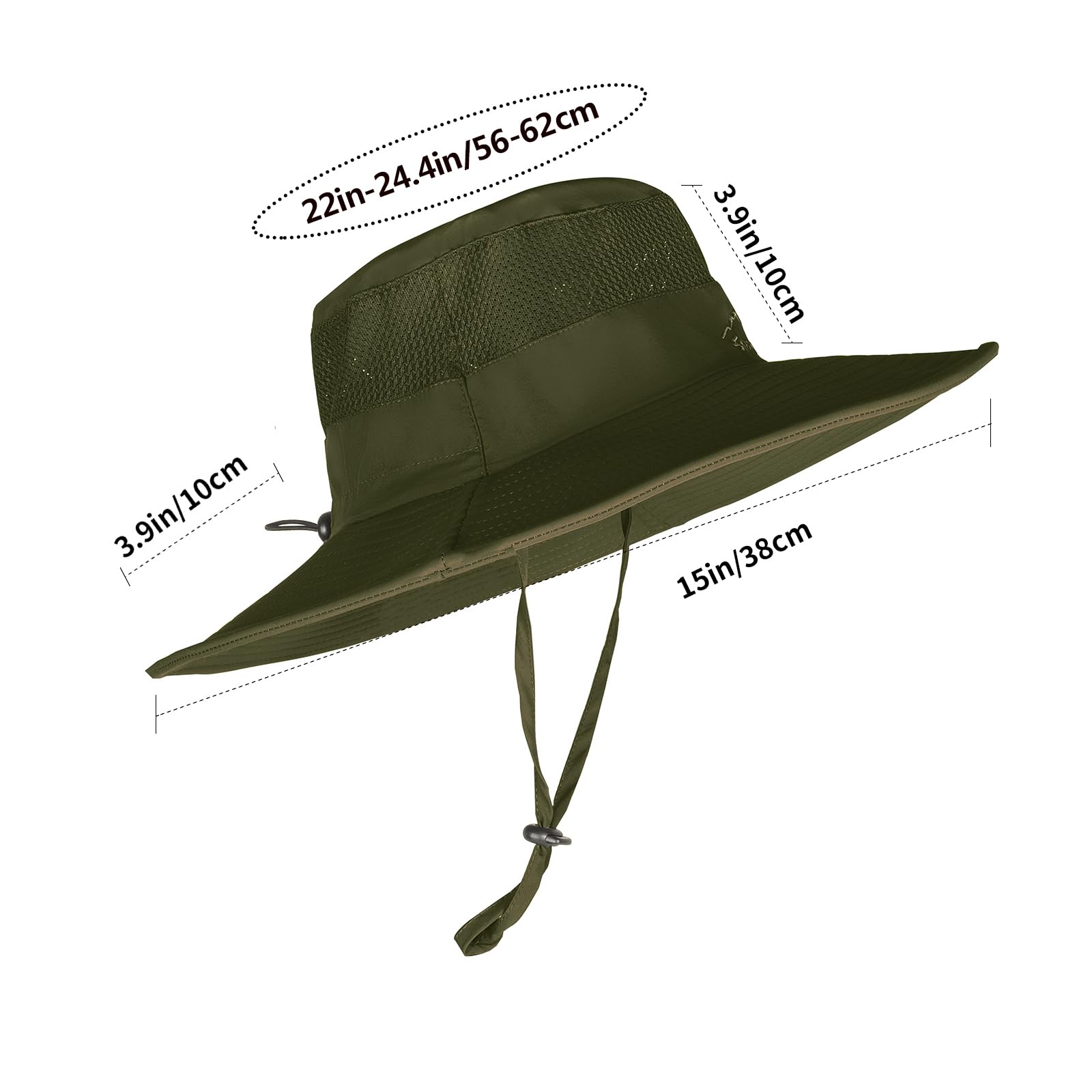 Sun Hats for Men Women Fishing Hat UPF 50+ Breathable Wide Brim Summer UV Protection Hat