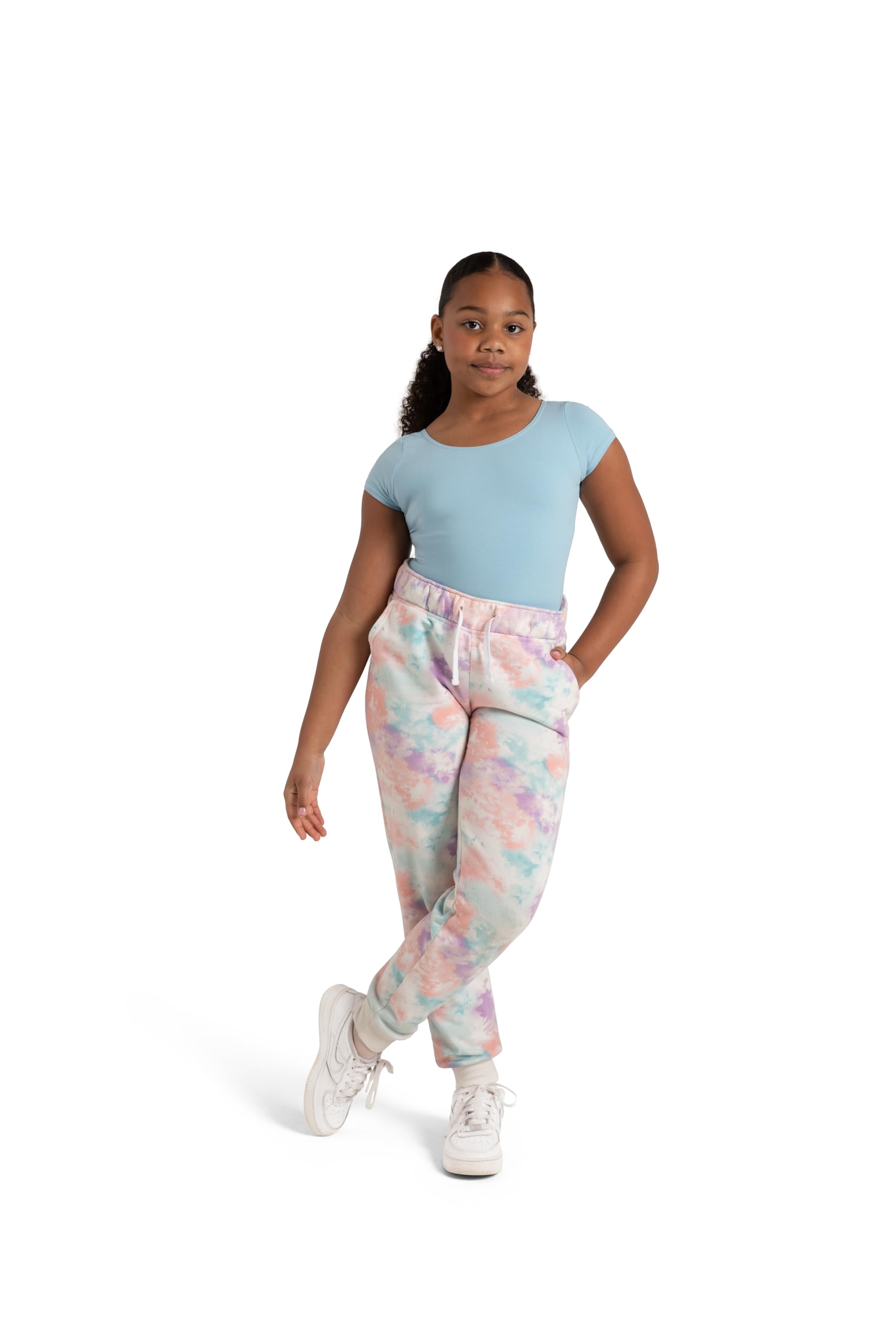 Capezio Little Girls' Classic Short Sleeve Leotard,Light Blue,T (2-4)