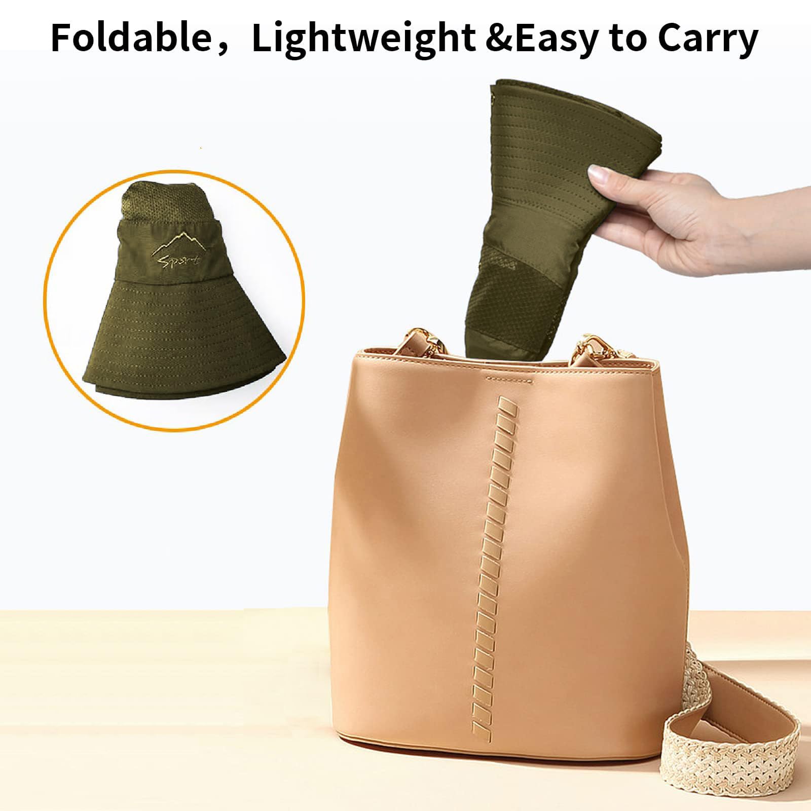 Sun Hats for Men Women Fishing Hat UPF 50+ Breathable Wide Brim Summer UV Protection Hat