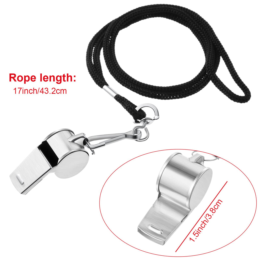 SATINIOR Men's Official Uniform Black and White Stripe Pro-Style Neck Referee Shirt, Officiating Umpire Jersey and Stainless Steel Whistle with Lanyard for Halloween Basketball Football Soccer(S)