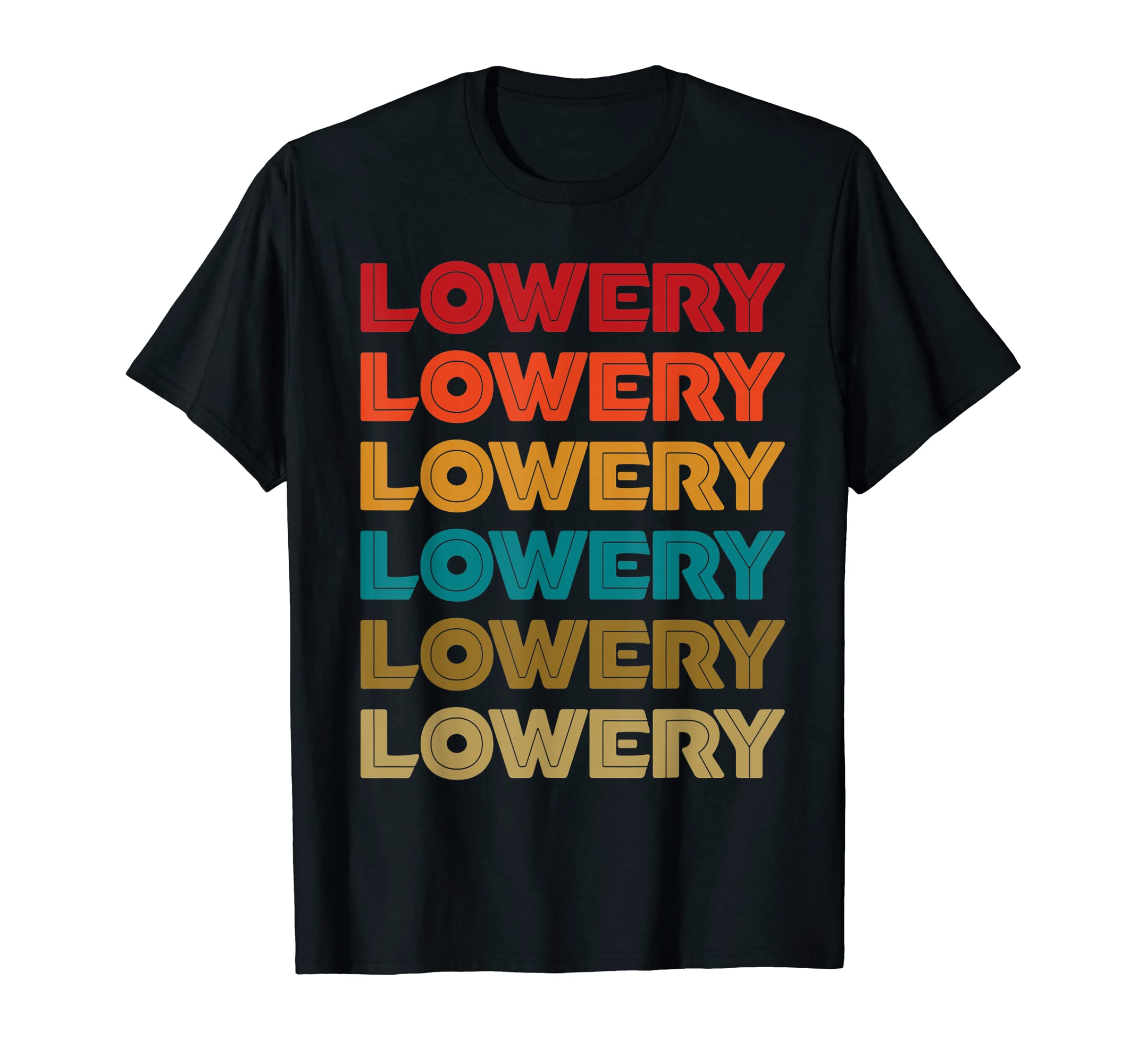 Lowery Last Name Retro Vintage Designs T-Shirt