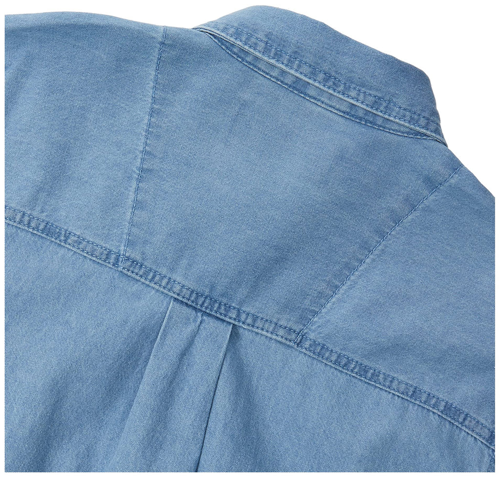 Wrangler Men’s Rugged Wear Basic One Pocket Denim Shirt