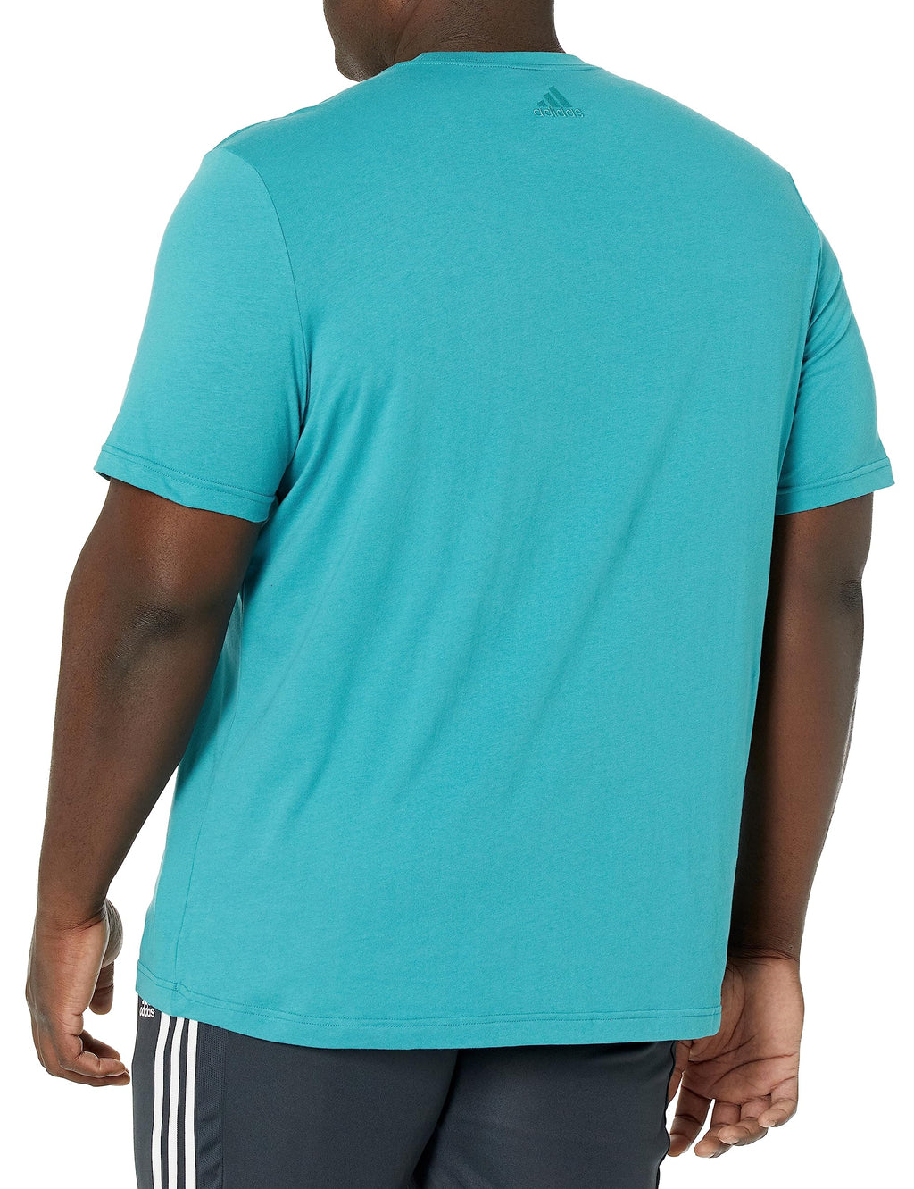 adidas Men's Essentials Single Jersey Linear Embroidered Logo T, Arctic Fusion, X-Large